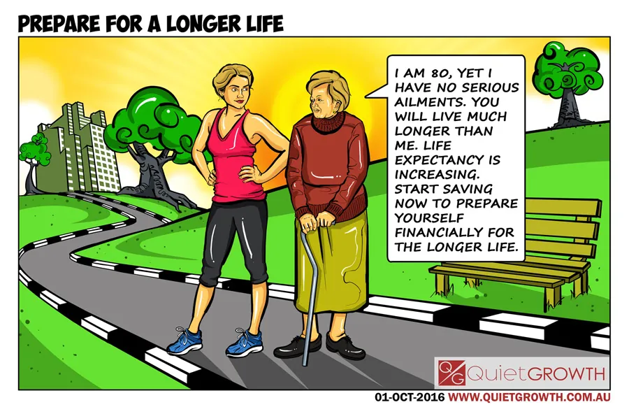 QuietGrowth - Navigate Money 33 - Prepare for a longer life